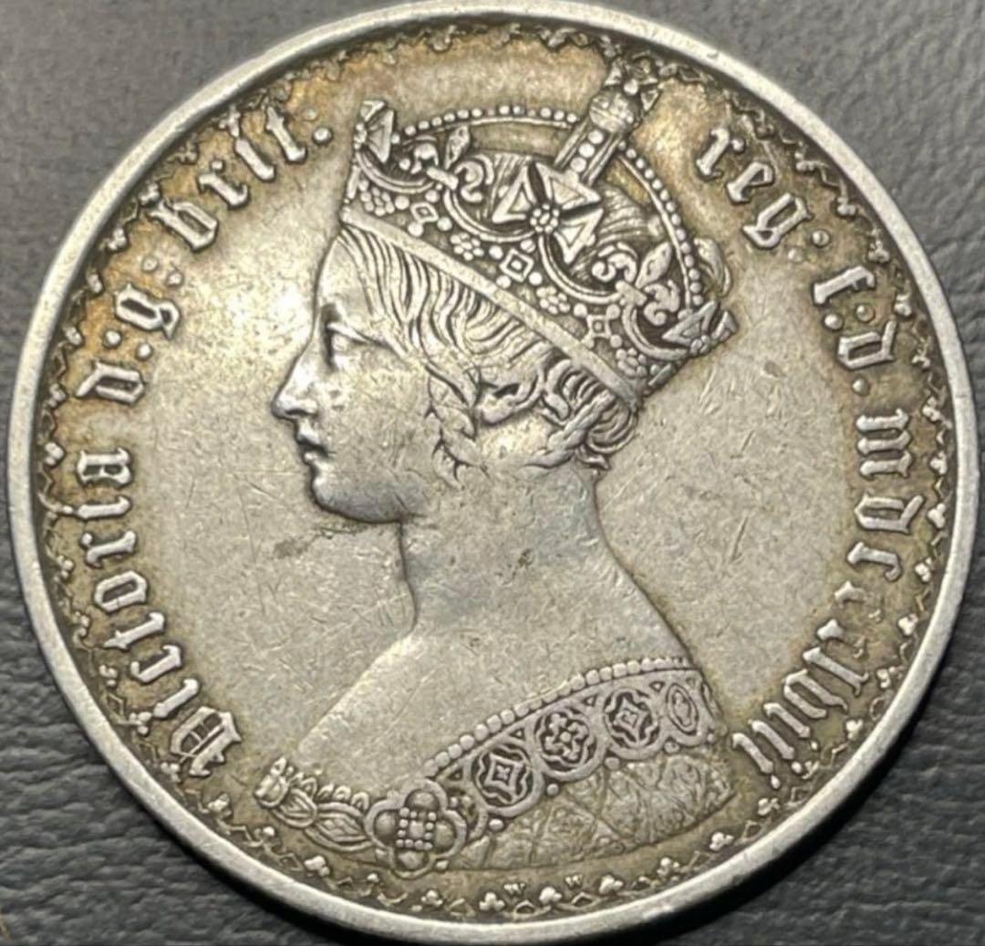 モ*ン様 1858年 英国　ビクトリア　ゴシックフローリン銀貨2 シリング　ハイ 楽天市場】PCGS ゴチックフローリン ビクトリア女王 銀貨 PCGS鑑定