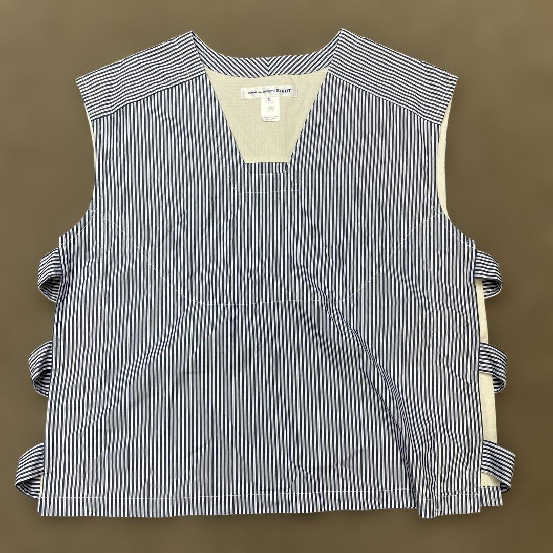 COMME des GARÇONS SHIRT ストライプベスト XL