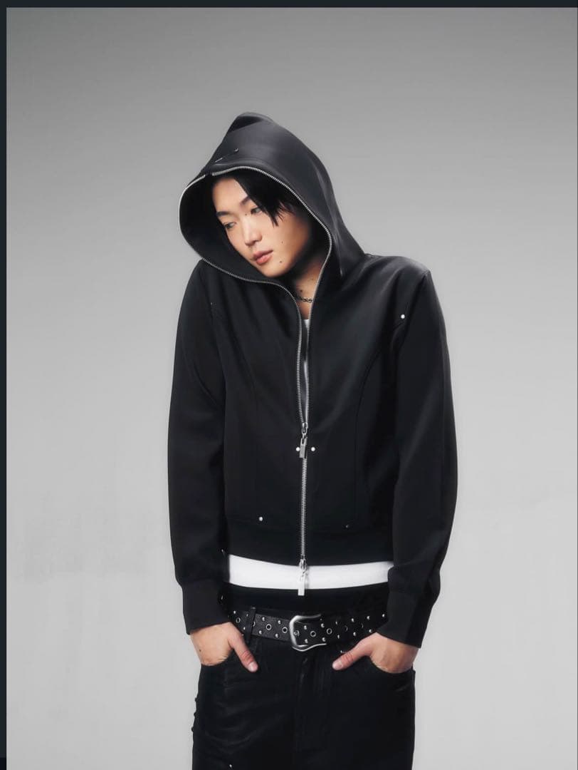 jentlouis Tech Double Zip Hoodie Black - メルカリ