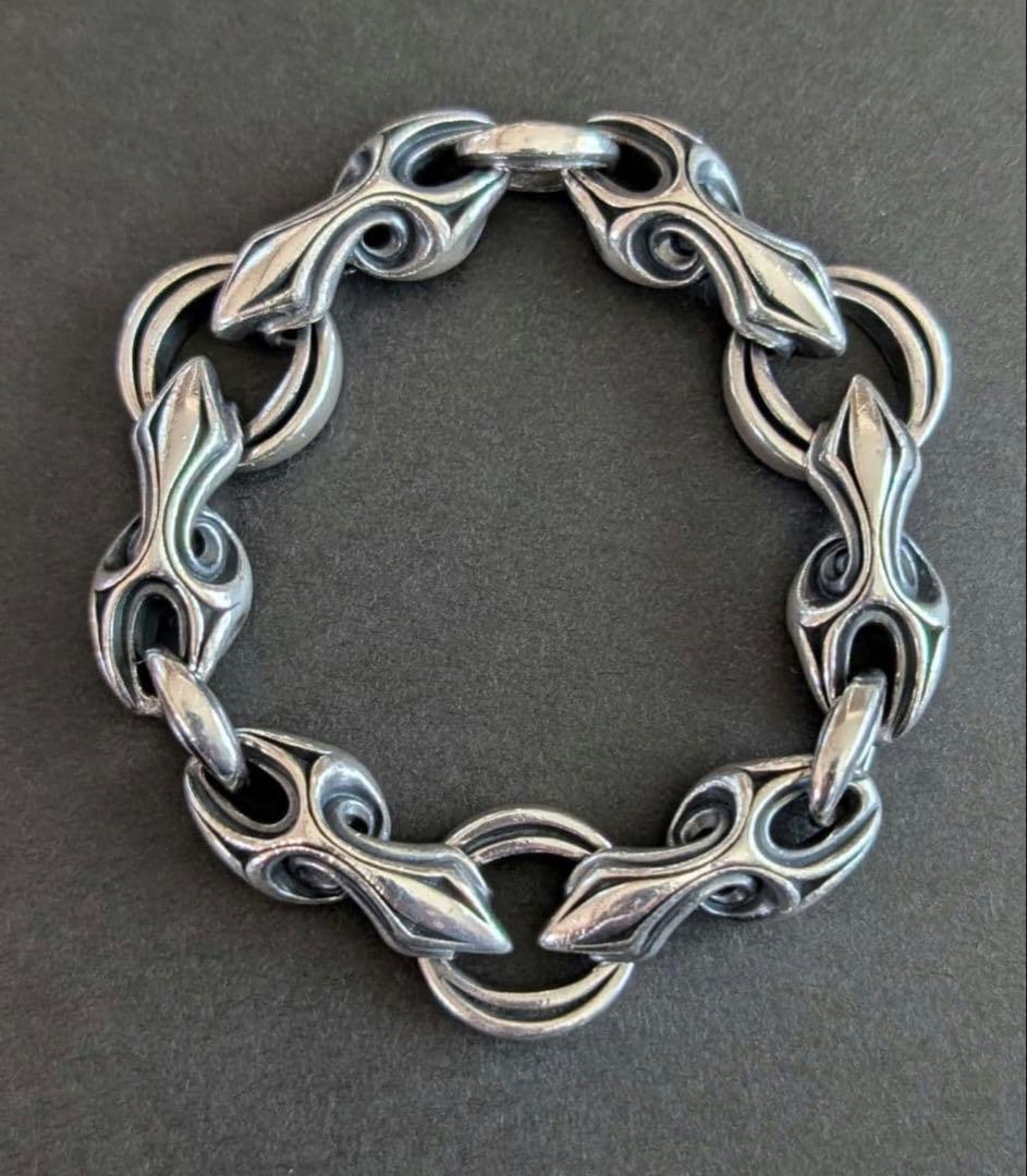 エムズコレクション シルバー925アーバントライバル無限ブレスレット極太20cm URBAN TRIBAL BRACELET L / L-414 – BLESS