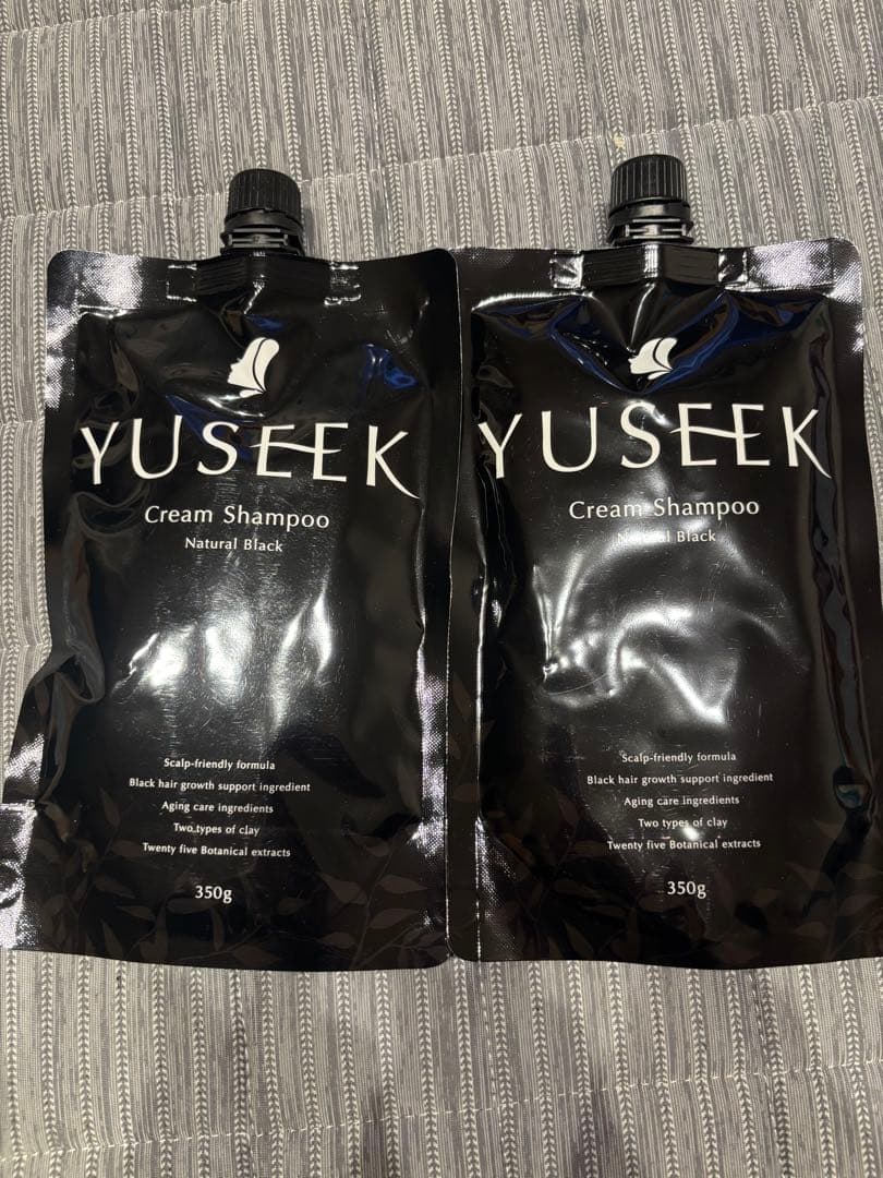 YUSEEK Cream Shampoo N Black 350g 2個セット