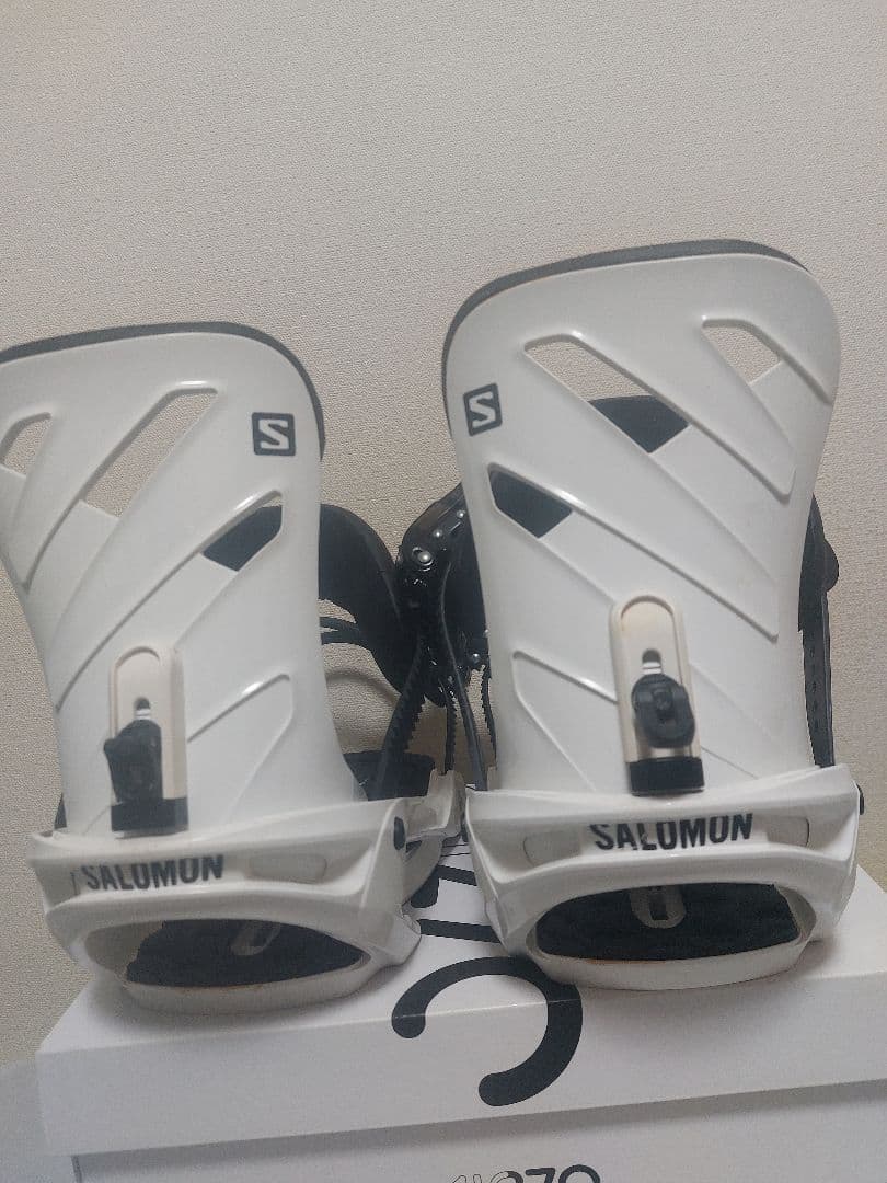 ☆SALOMON スノーボード ビンディング ホワイト サイズM☆