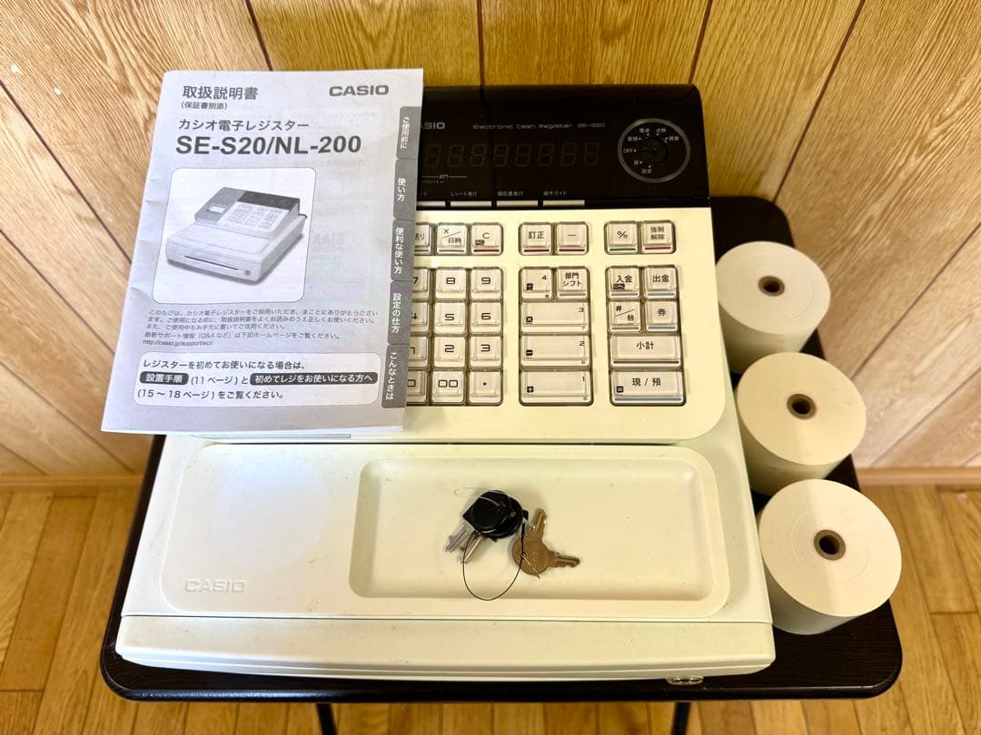 CASIO カシオ 電子レジスター SE-S20 ホワイト