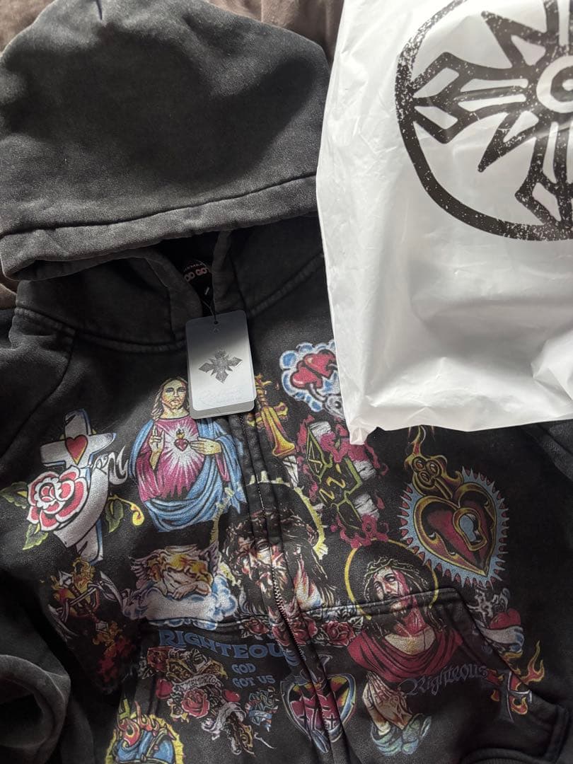 専we are righteous パーカー　サイズs sp5der SP5DER / STAR OG WEB V2 HOODIE - GANGSTA MARKET 【ギャングスタ