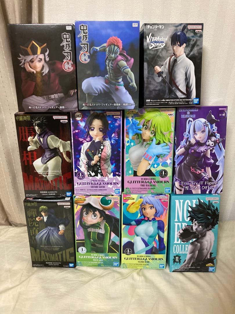 プライズフィギュアまとめ売り 鬼滅の刃ヒロアカフリーレン初音ミク