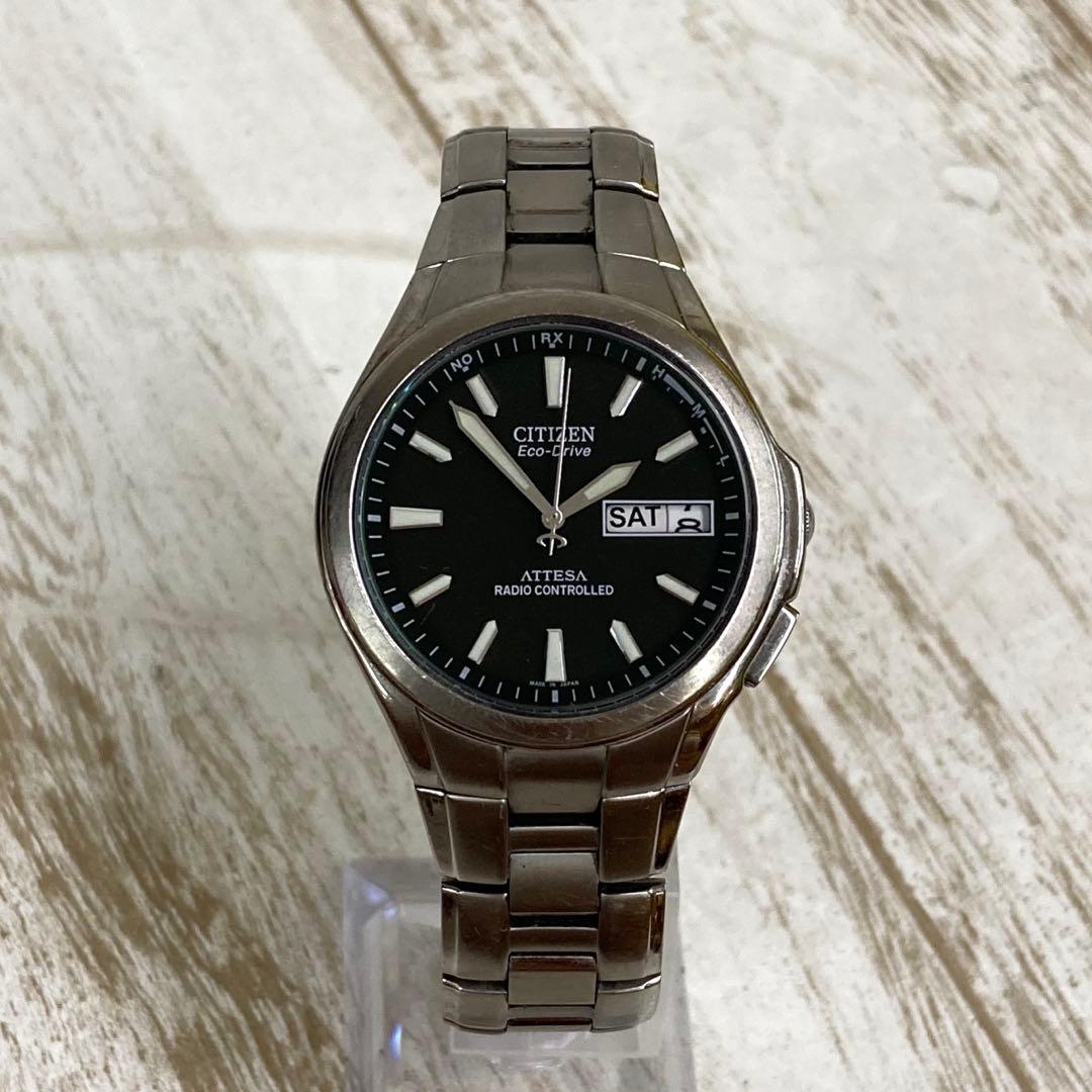 rw-2186) CITIZEN ATTESA 腕時計 電波ソーラー アナログ