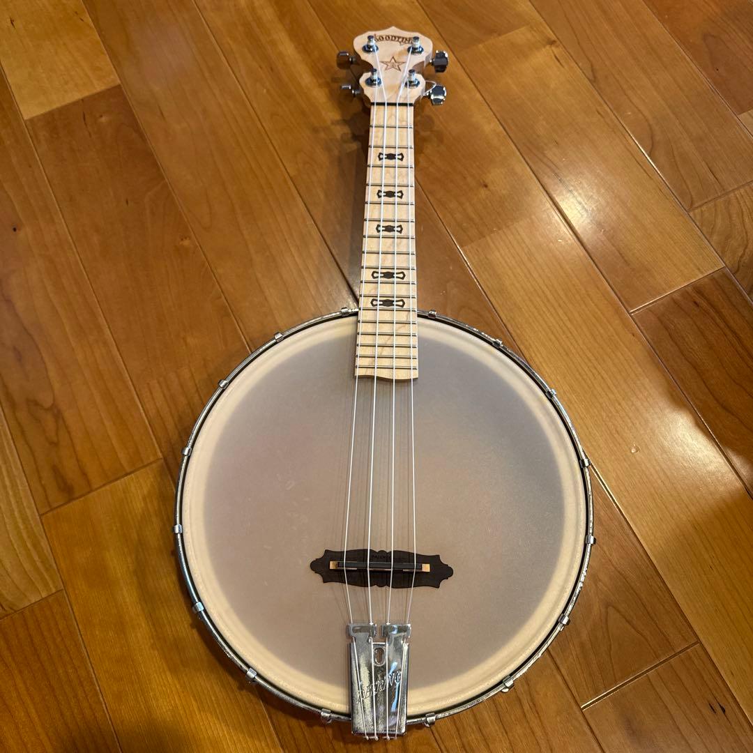 美品　GOODTIME バンジョー ウクレレ木製 USA製