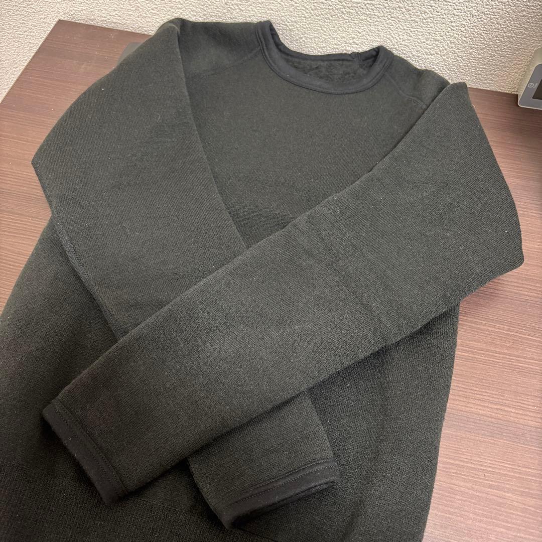 もちはだ　インナー　黒色 Amazon.co.jp: もちはだ もちジョイ 丸首 長袖 シャツ 超極厚地 男性 M