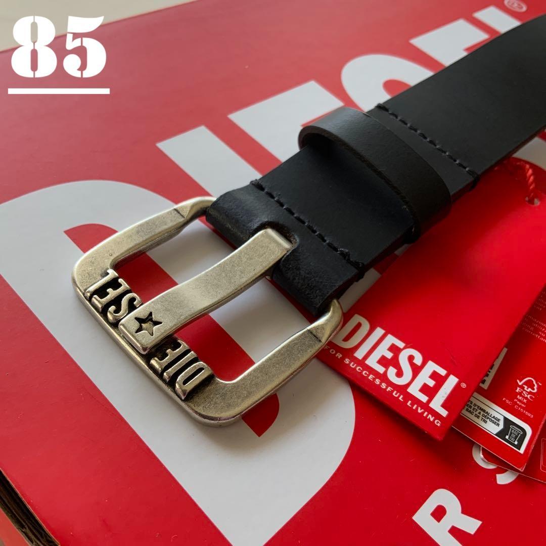 新品　ディーゼル　B-STARⅡ　ベルト　85　X08881　ブラック