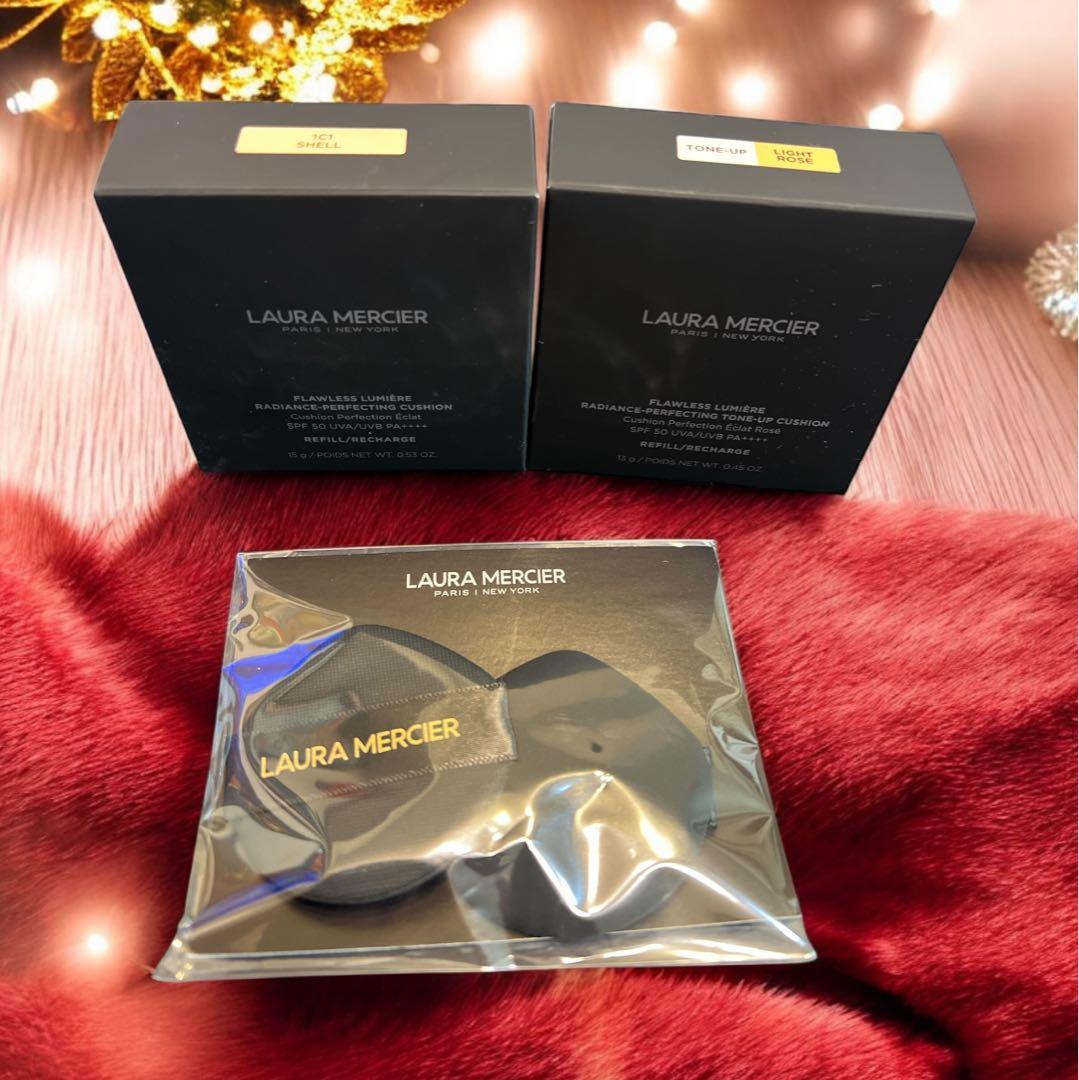 ローラメルシエフローレスルミエールラディアンスクッションファンデ2個セット♡新品