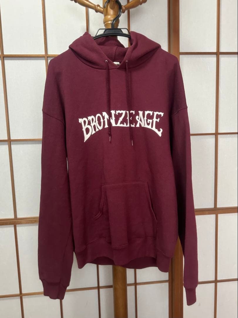 w*a様 BRONZE AGE バーガンディ パーカー L