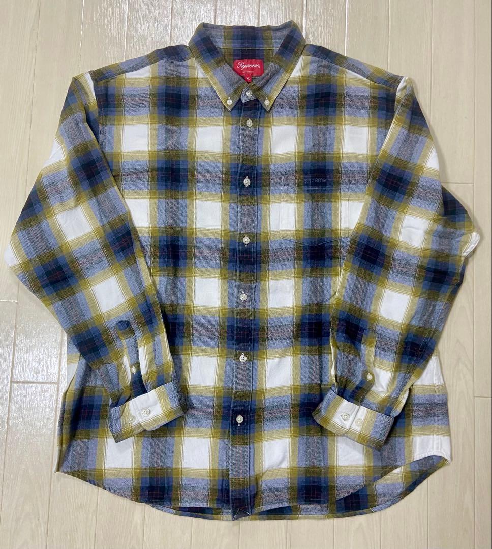 トップス Supreme Brushed Plaid Flannel Shirt 22SS Supreme - Brushed Plaid Flannel Shirt - UG.SHAFT