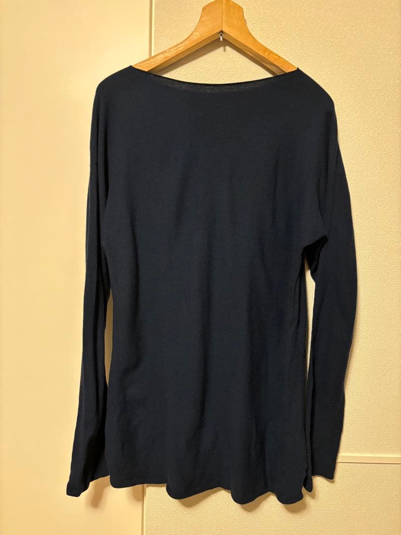 Mittan ウール100% ボートネック 長袖シャツ