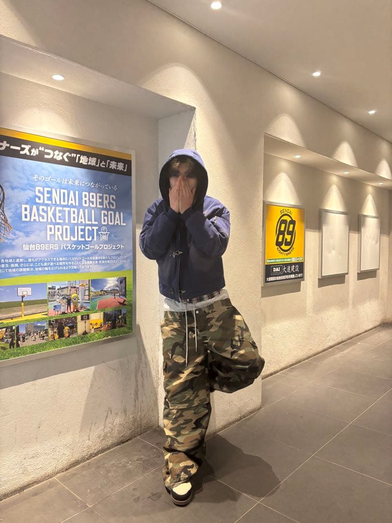 新品？ that's life ファイアーマンジャケット青 2、3回着用that's