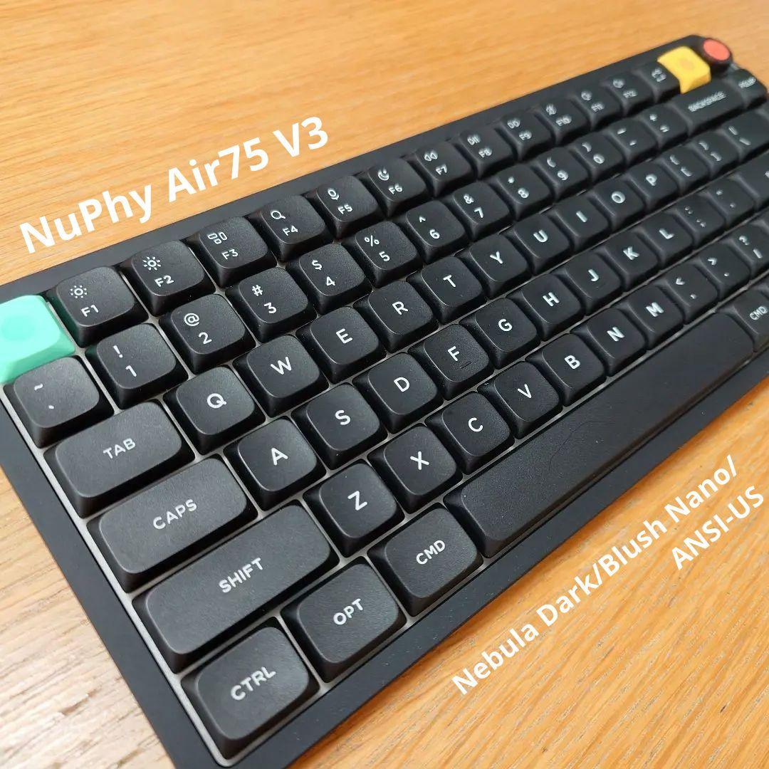 キーボード NuPhy Air75V3Nebula Dark/Blush Nano/ANSI