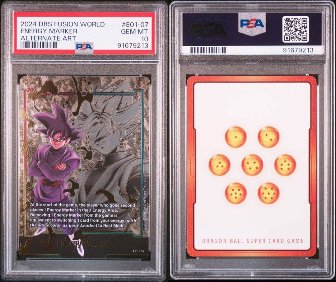 ドラゴンボールカード ブラックゴクウ エナジーマーカー 英語 PSA10