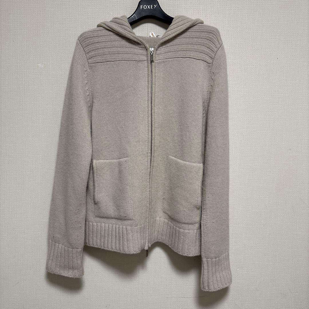 フォクシー　カシミヤ100% パーカー　40