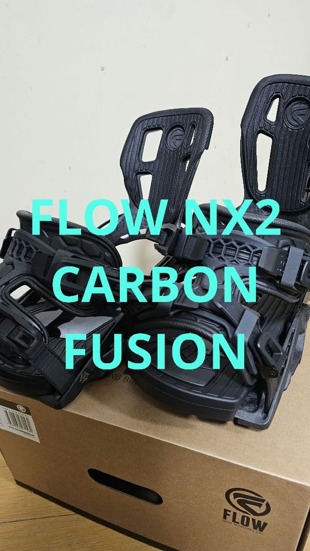 FLOW NX2 FUSION Carbon Mサイズ スノーボード ビンディング FLOW NX2 CARBON Fusion BLACK 25-26 日本