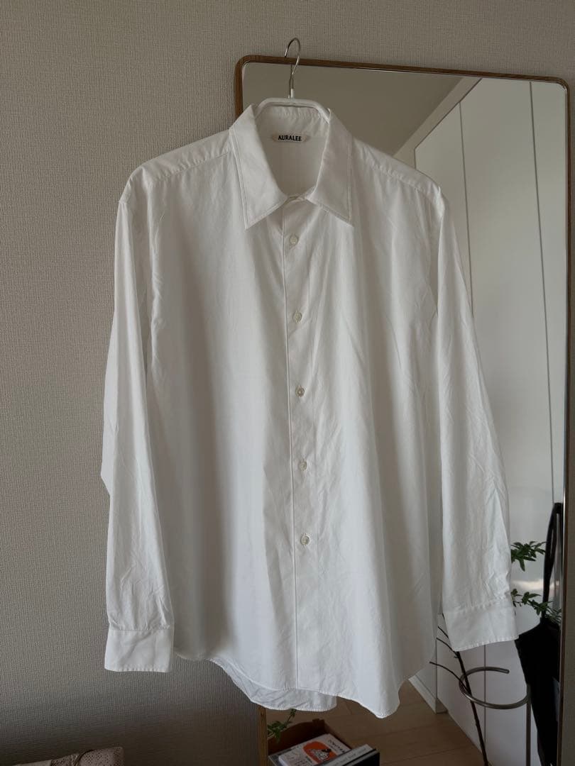 AURALEE 25awフィンクスコットンシャツ サイズ5