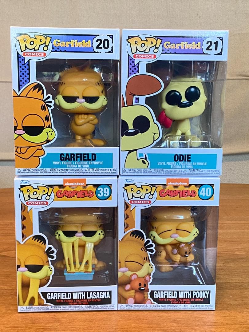 ガーフィールド ＆ オーディ フィギュア 4体セット ファンコポップ