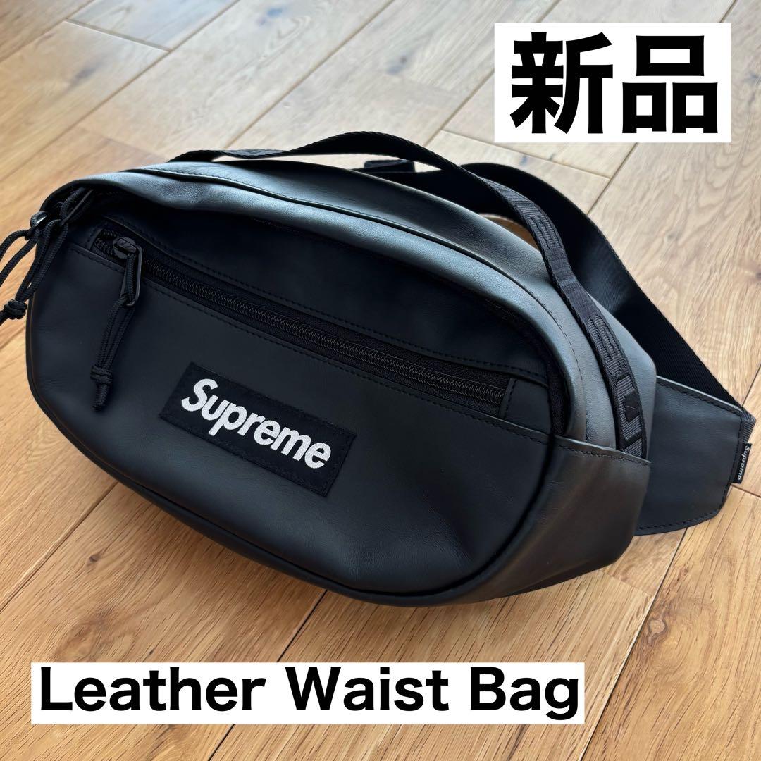 【新品】Supreme 23FW Leather Waist Bag ブラック Fall/Winter 2023 Preview – Supreme