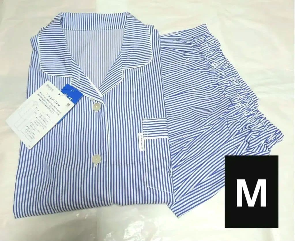 新品タグ付き 高級 睡眠科学 パジャマ ルームウェア ストライプ 吸水速乾M