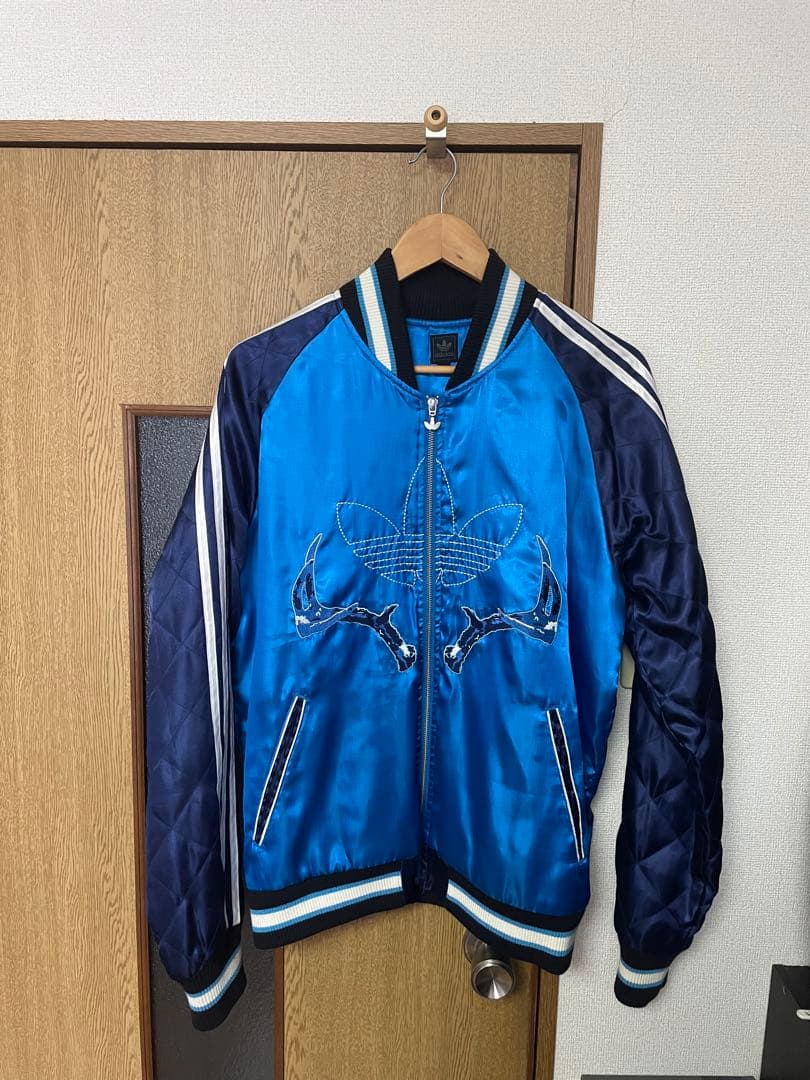 【レア】adidas スカルボーン　スカジャン Oサイズ 中古・古着通販】adidas (アディダス) スカルボーンスカジャン