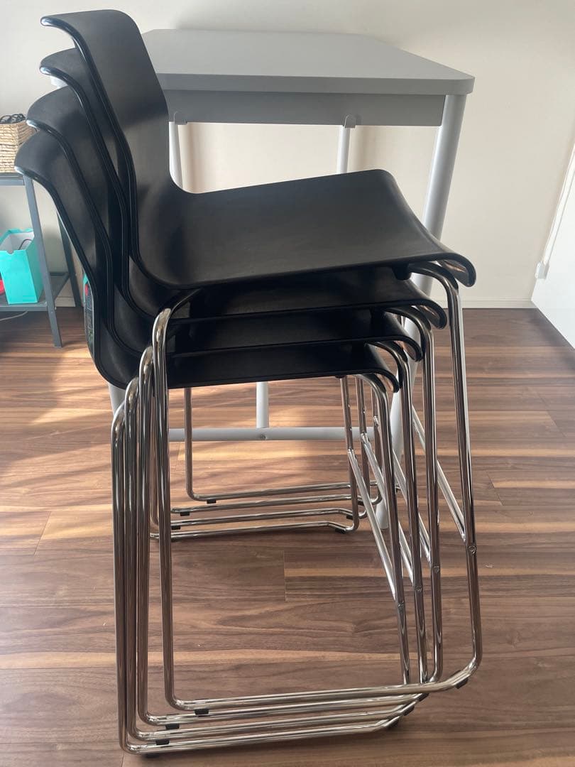 引取限定】IKEA カウンターチェア GLENN 4脚 - メルカリ