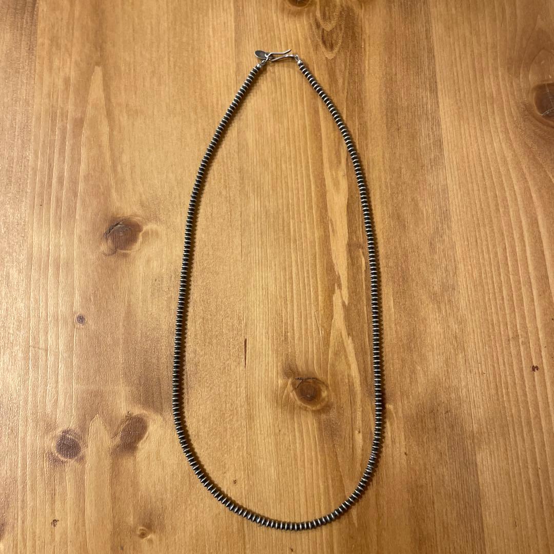 インディアンジュエリー　ナバホネックレス　silver925 ナバホ ハンドメイド シルバー925 ナバホパールビーズ ネックレス