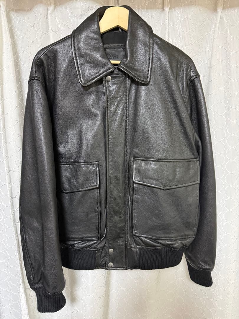 ZARA レザージャケット A2 sサイズ　本革