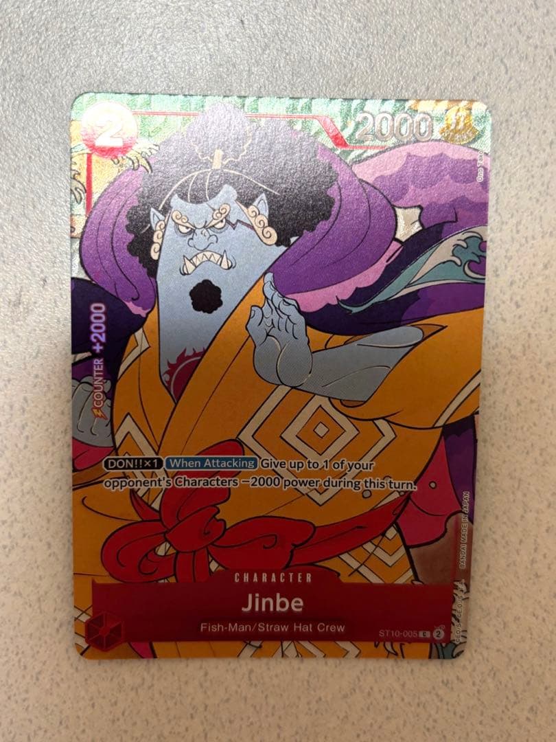 ワンピースカード　1stAnniversary　英語版　ジンベエ プロモ