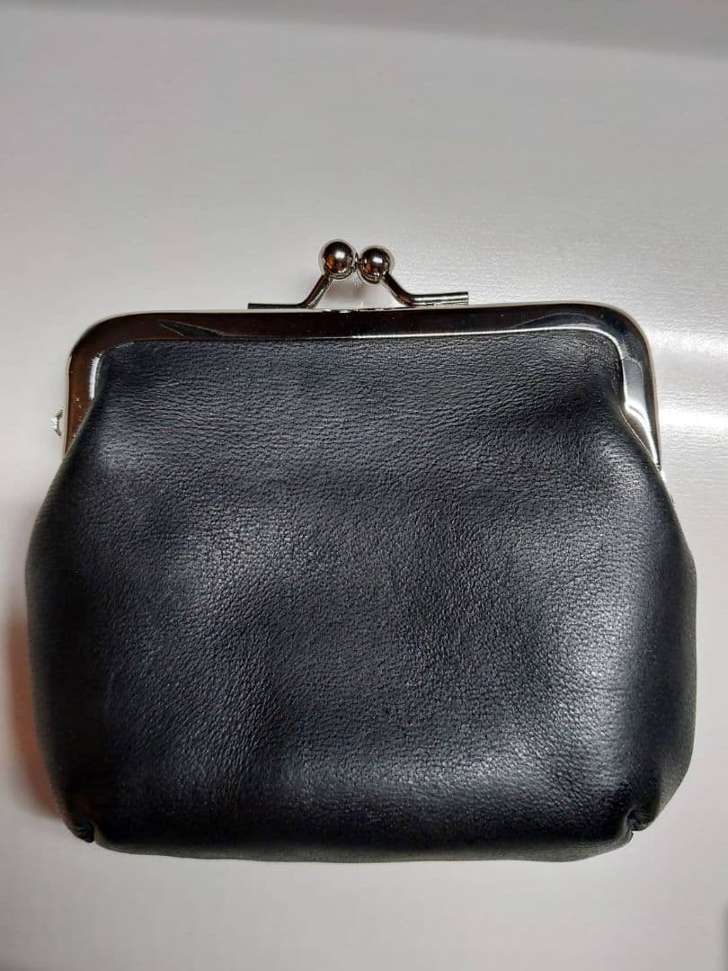 ラストクロップス バケッタホースハイド がま口 ブラック 未使用品 未使用 ラストクロップス Lastcrops ガマグチ バケッタホースハイド