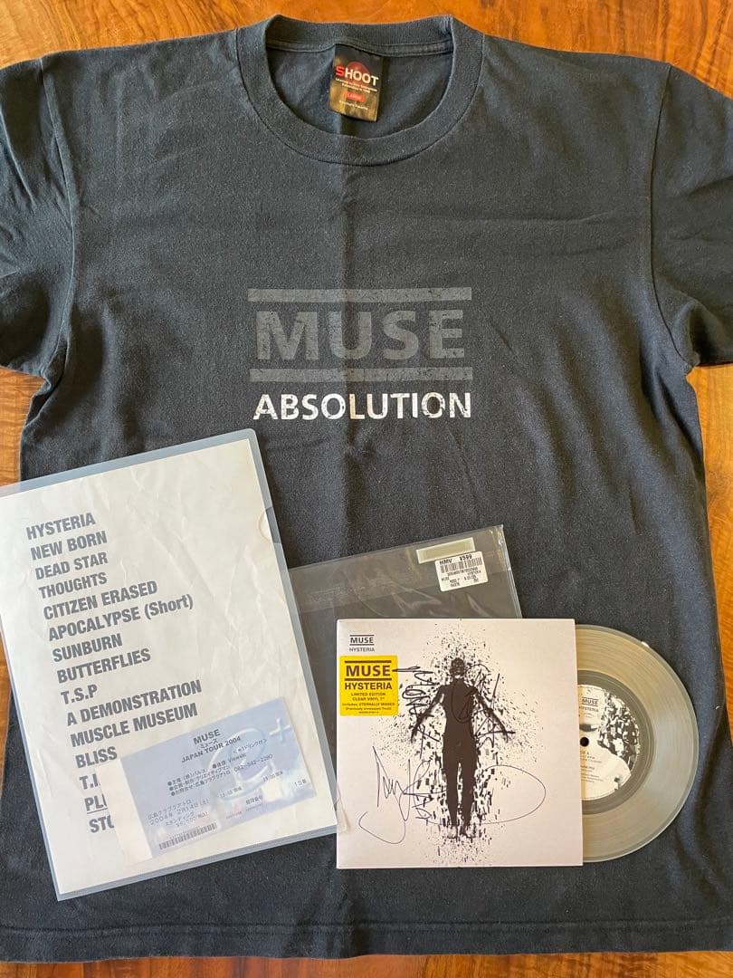 MUSE ミューズ　ヒステリア　サイン　レコード　tシャツ　4点　値引交渉不可