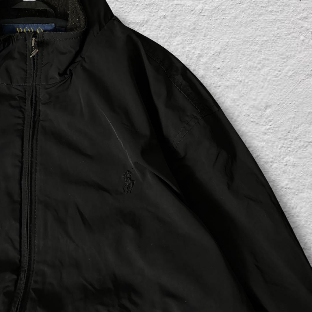 ラルフローレンドリズラージャケットスイングトップブラックポニー古着