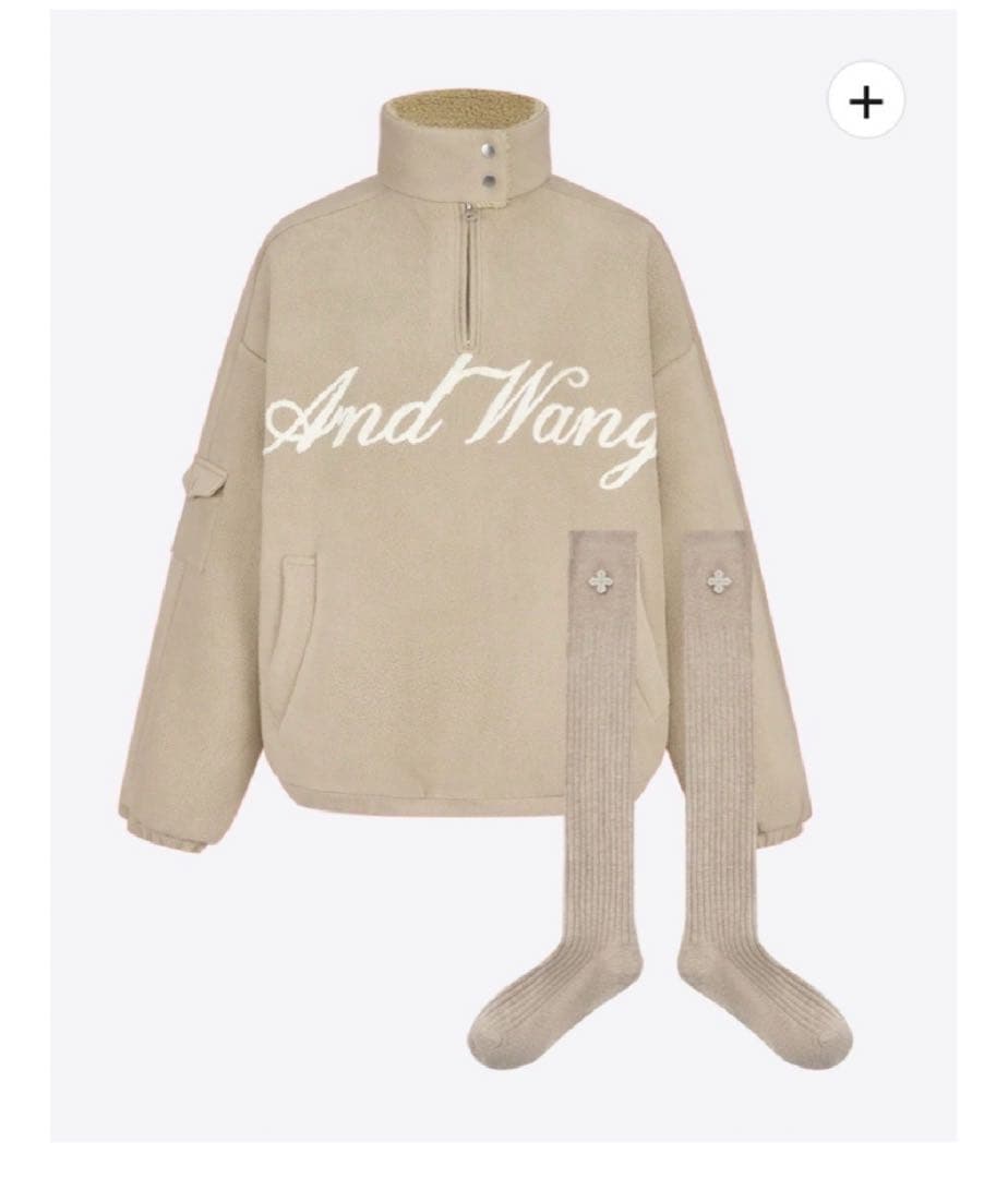 トップス ANDWANG Fluffy fleece set