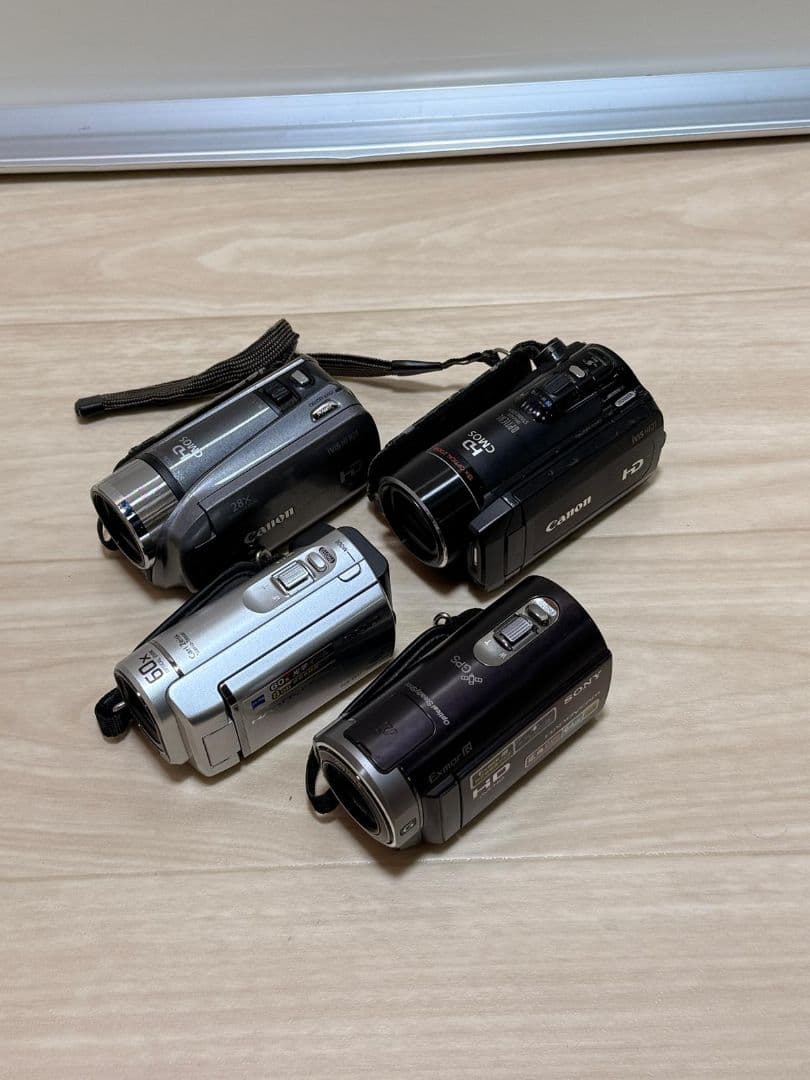 Sony、Canon ビデオカメラ本体 4点まとめ ジャンク - メルカリ