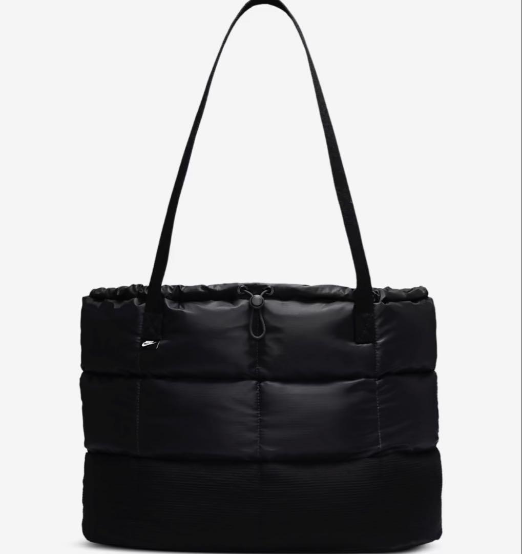 ナイキ パフルトートバッグ 24L ブラックNIKE◇トートバッグ/ナイロン