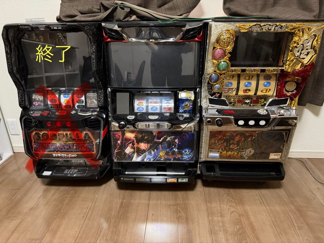 パチスロ 3台セット 引き取り限定 新鬼武者2 ゴジエヴァ　黄門ちゃま喝 パチスロ 3台セット 引き取り限定 新鬼武者2 ゴジエヴァ 黄門ちゃま喝