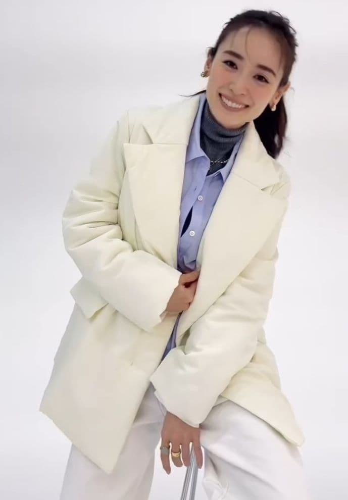 新品タグ付《泉里香さん×Oggiコラボ》テーラードパディングコート 手洗い可能