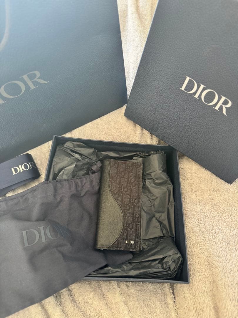 Dior ブラックレザー 長財布