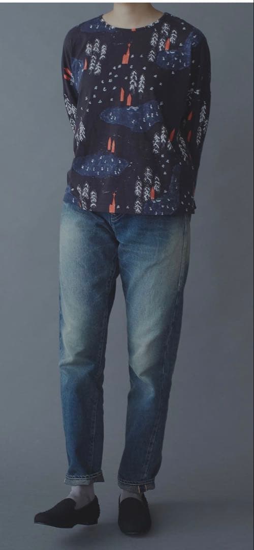 新品 always ミナペルホネン ストレートデニム 40サイズタグ有り