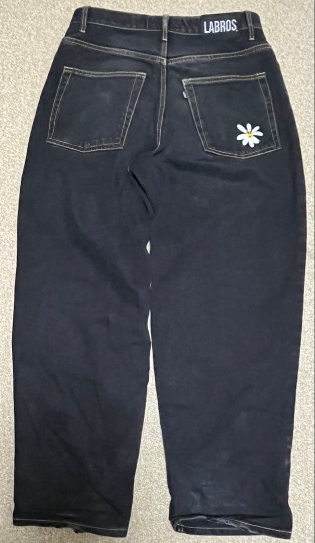 LABROS Smart Daisy Baggy Jeans ブラック M - メルカリ