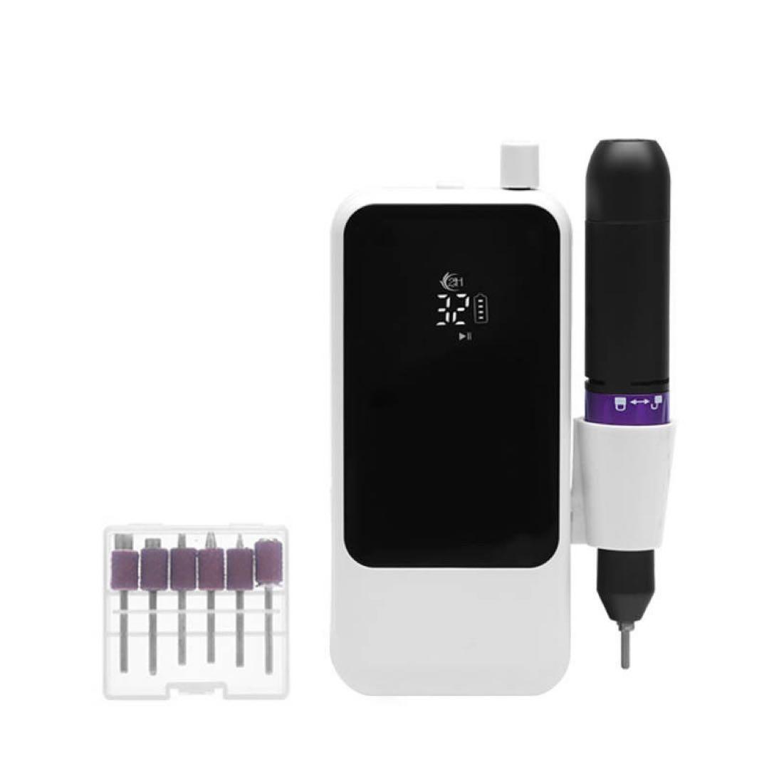 新品箱付き　電動ネイルマシーン　電動ネイルマシン　ジェルオフ　ビットセット