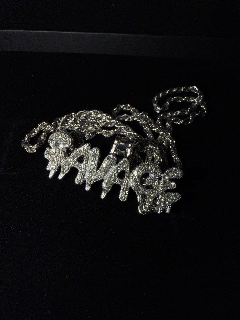 【証明書ボックス付き】SAVAGEネックレス　シルバー　アトランタ　モアサナイト