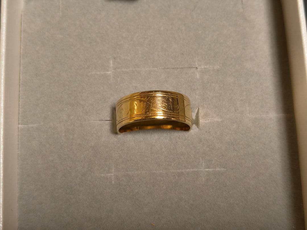 K18 柄 指輪 3.53g 9号