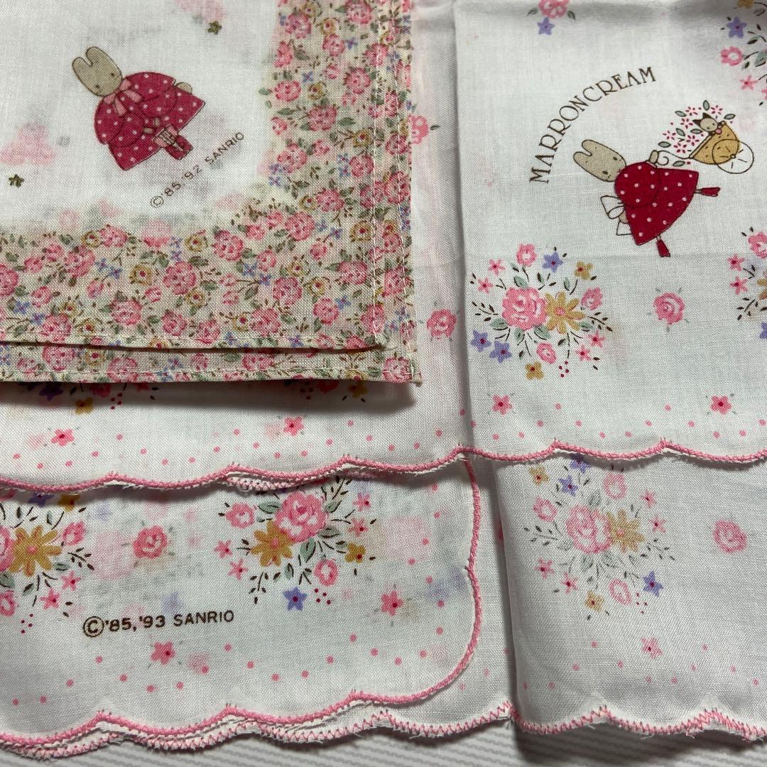サンリオ マロンクリーム ハンカチ 2枚セット レトロ - メルカリ