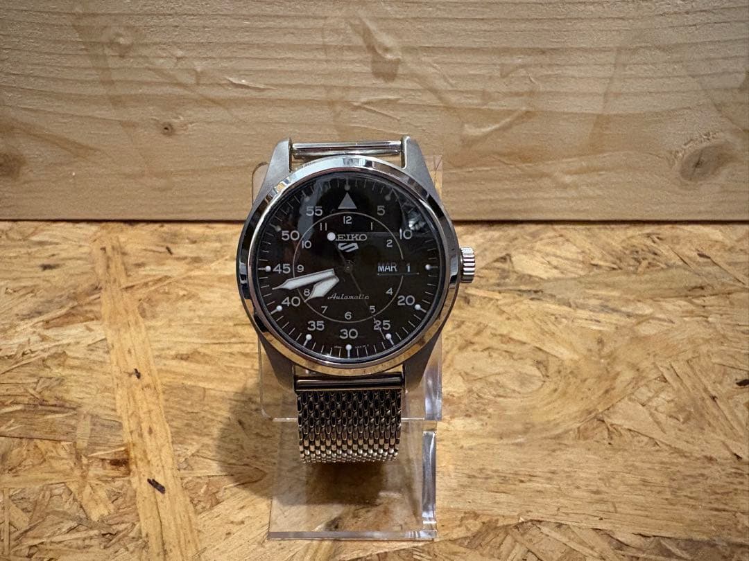 SEIKO 自動巻き ブラックダイアル 時計