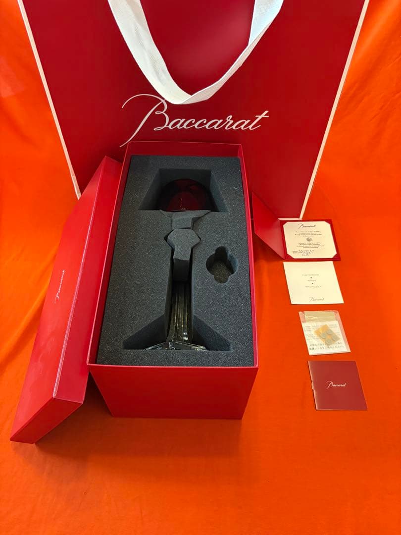 Baccarat バカラ　My Fire マイファイヤー　赤色 ガラス製品