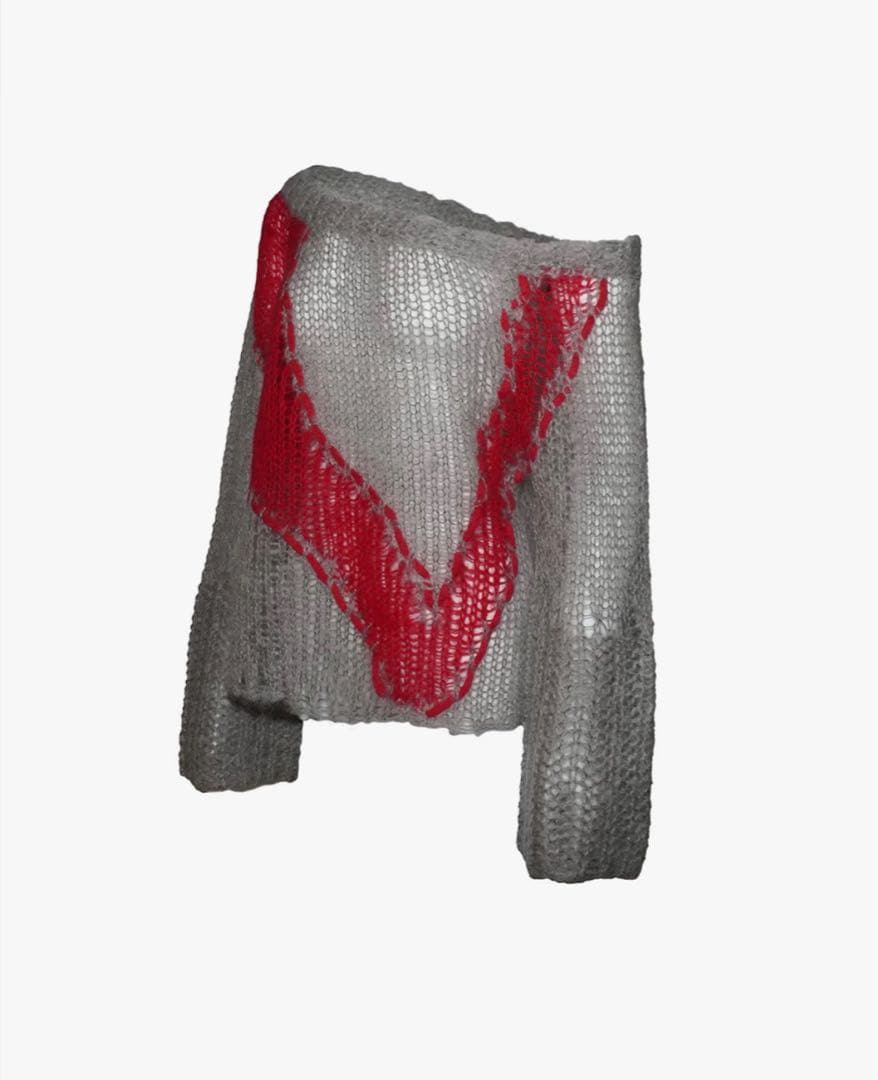 トップス theredthread S big symbol knit