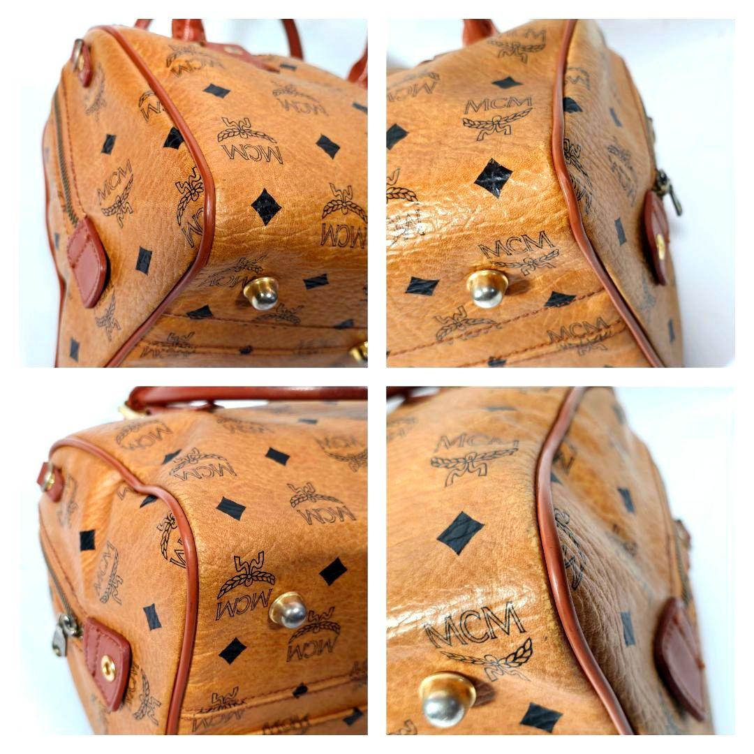 エムシーエム MCM ミニボストンバッグ ハンドバッグ ヴィセトス柄 鑑定